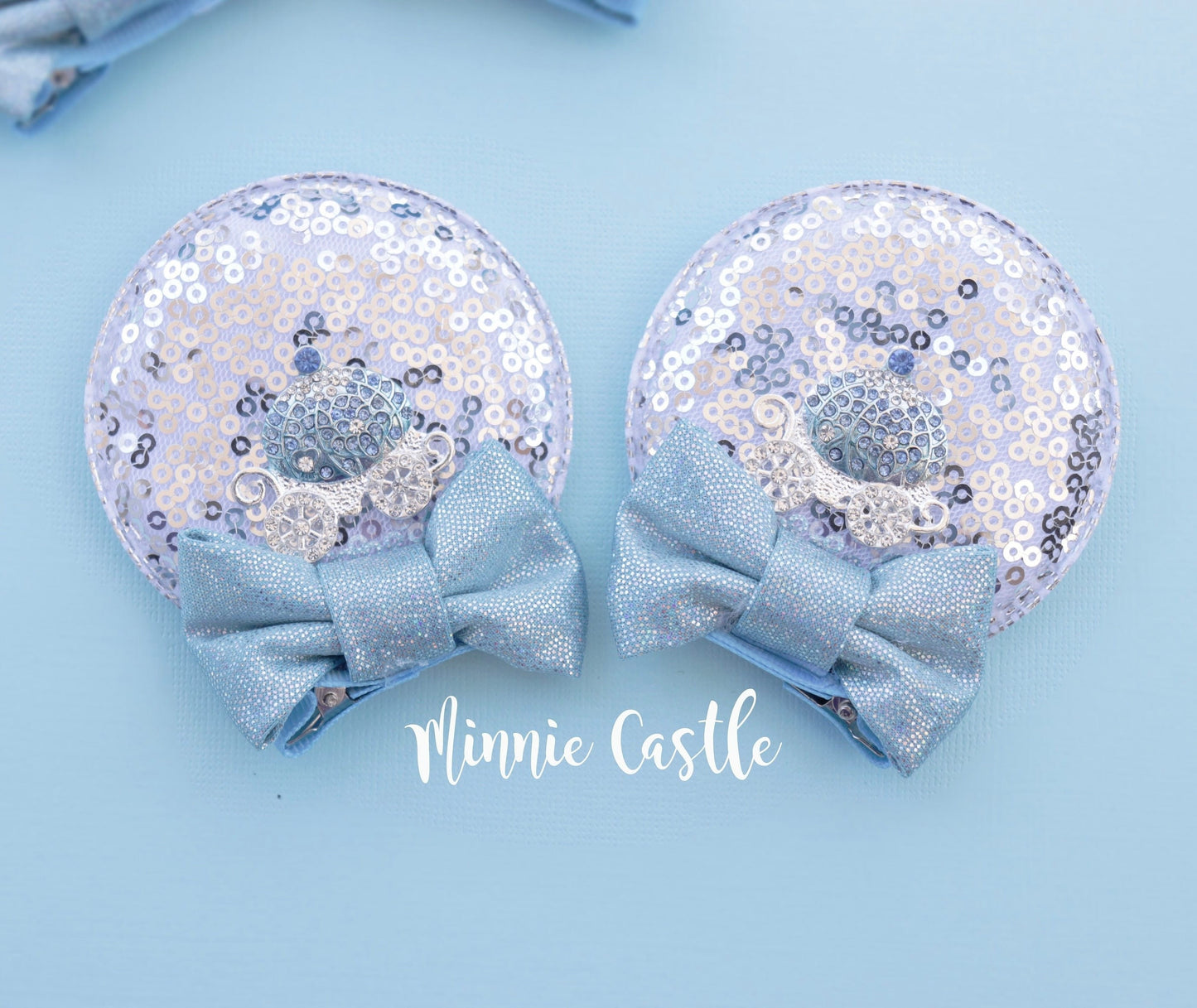 Cinderella Mouse Ears Hair Clips (Toddler-Kid)
