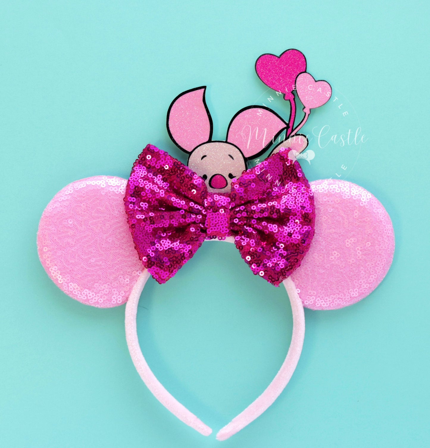 Pink Pig Mickey Ears