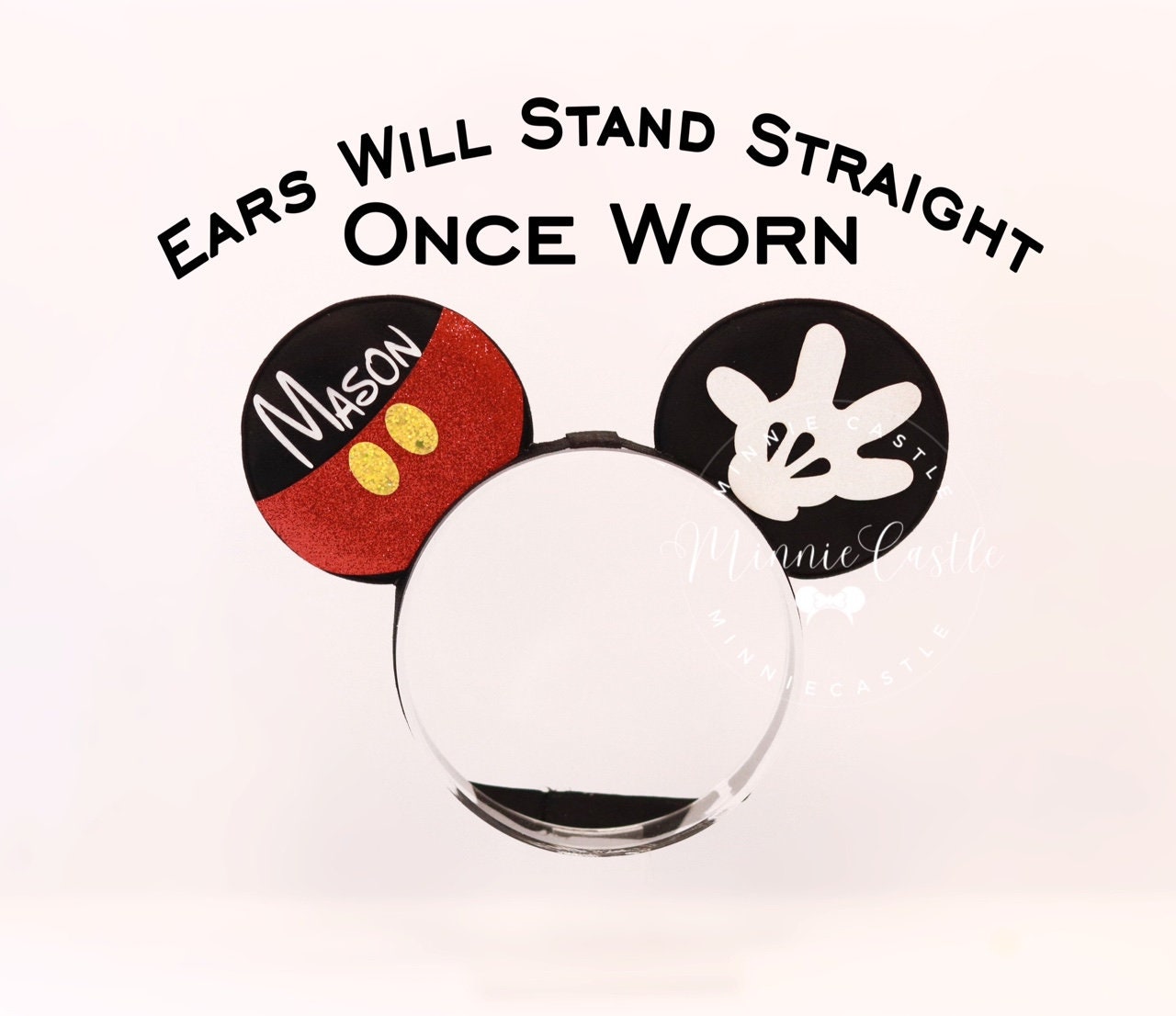 Personalized Mickey Ears (Elastic Band)
