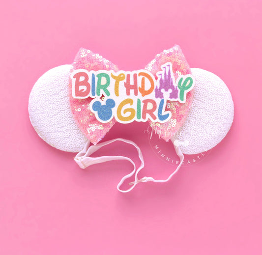 Birthday Girl Ears (Elastic Band)