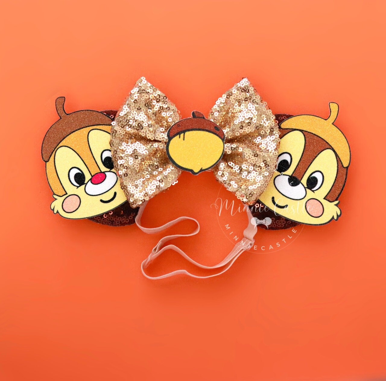 Chip munk and Dale Mickey Ears (Elastic Band)