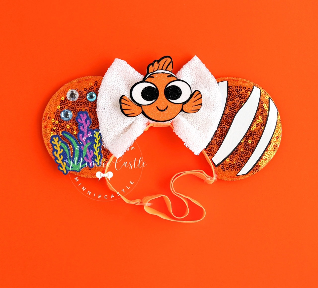 Nemo Mickey Ears (Elastic Band)