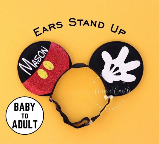 Mickey Pants Ears (Elastic Band)