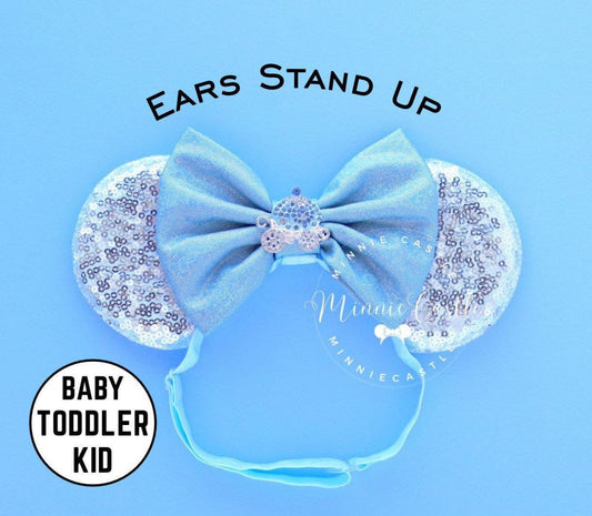 Cinderell Mickey Ears for Toddlers (Elastic Band)