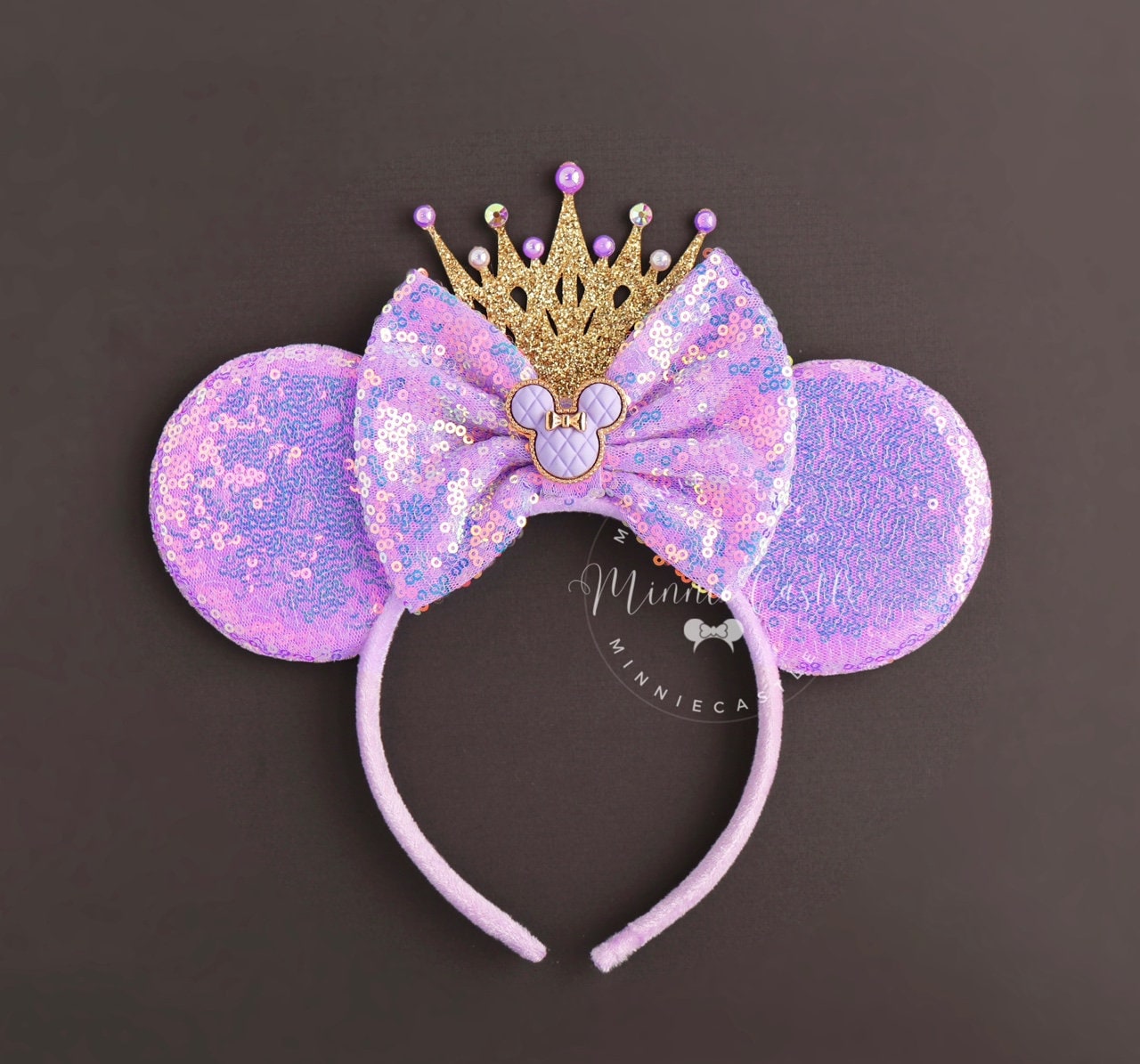 Rose Gold Mickey Ears with Crown