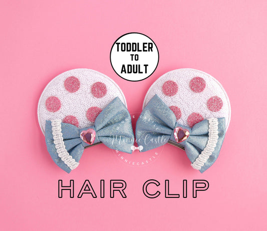 Bo Peep Ears Minnie Ears Hair Clips