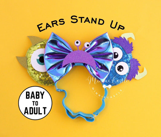 Monsters Boo Mickey Ears (Elastic Band)