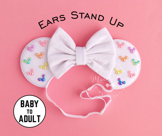 Minnie Pearls Ears (Elastic Band)