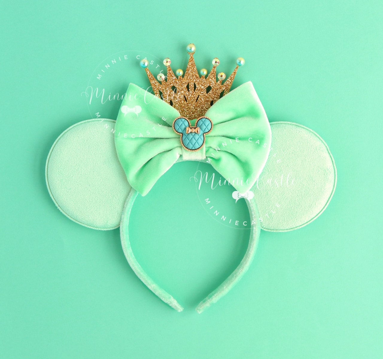 Velvet Mickey Ears with Crown