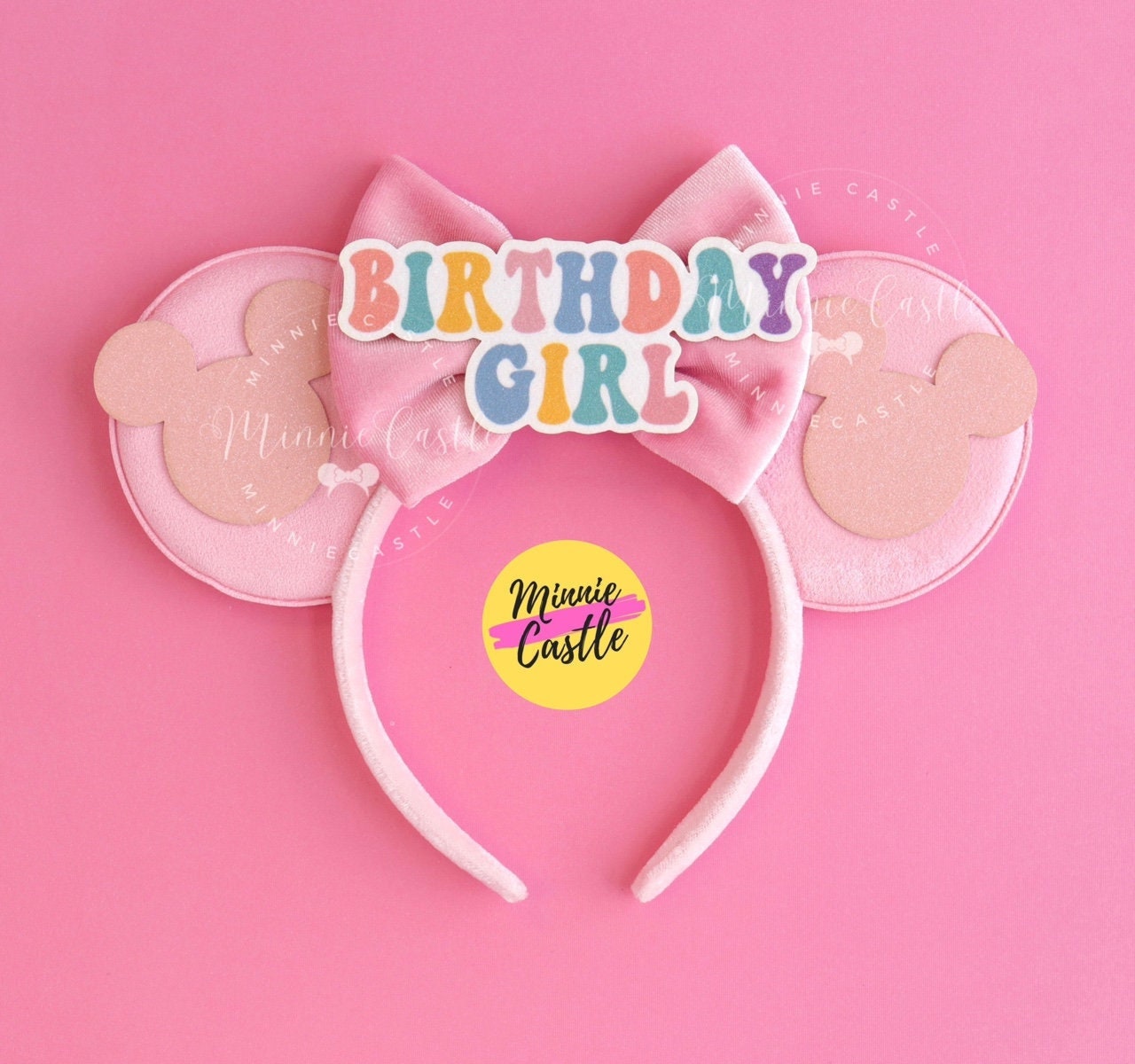Birthday Girl Pink Minnie Ears