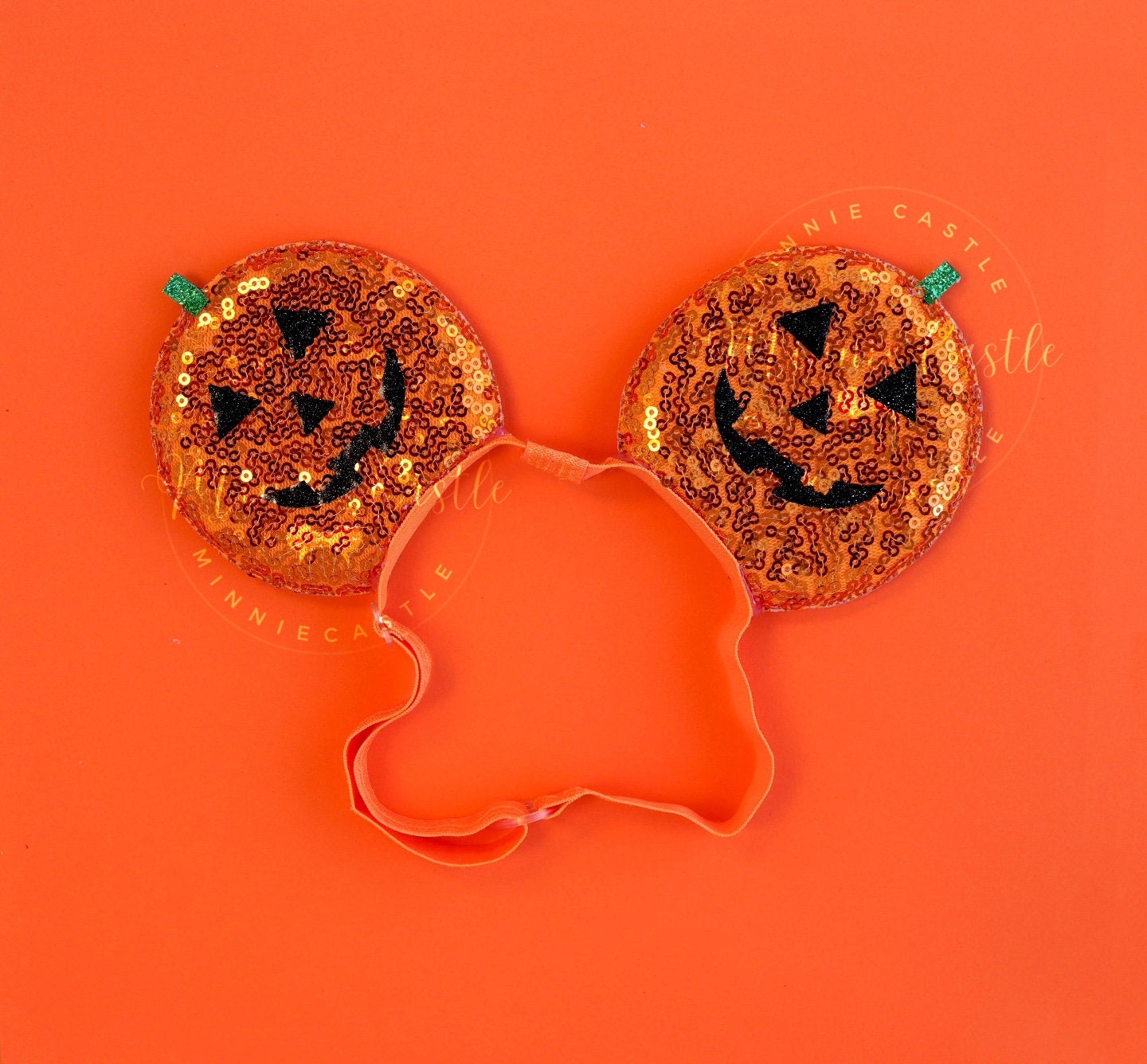 Pumpkin Mouse Ears (Elastic Band)