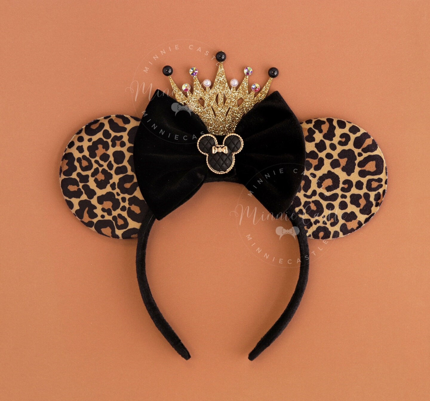 Leopard Mickey Ears with Crown