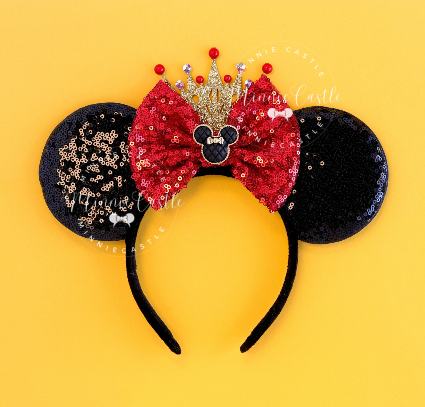 Rose Gold Mickey Ears with Crown