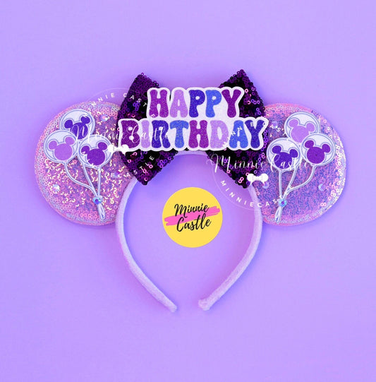 Purple Birthday Ears